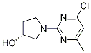 (R)-1-(4-Chloro-6-methyl-pyrimidin-2-yl)-pyrrolidin-3-ol Struktur