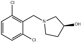 (S)-1-(2,6-Dichloro-benzyl)-pyrrolidin-3-ol Struktur