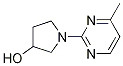 1-(4-Methyl-pyrimidin-2-yl)-pyrrolidin-3-ol Struktur