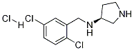 (2,5-Dichloro-benzyl)-(S)-pyrrolidin-3-yl-amine hydrochloride Struktur