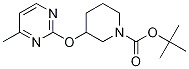 3-(4-Methyl-pyrimidin-2-yloxy)-piperidine-1-carboxylic acid tert-butyl ester Struktur