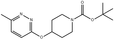 4-(6-Methyl-pyridazin-3-yloxy)-piperidine-1-carboxylic acid tert-butylester Struktur