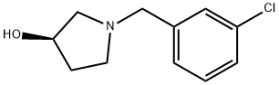 (R)-1-(3-Chloro-benzyl)-pyrrolidin-3-ol Struktur