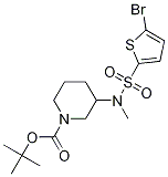 3-[(5-Bromo-thiophene-2-sulfonyl)-methyl-amino]-piperidine-1-carboxylic acid tert-butyl ester Struktur