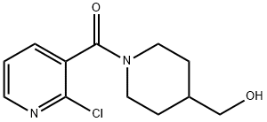 (2-Chloro-pyridin-3-yl)-(4-hydroxyMethyl-piperidin-1-yl)-Methanone Struktur