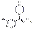 (2-Chloro-pyridin-4-yl)-piperazin-1-yl-Methanone hydrochloride Struktur