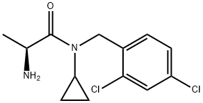 (S)-2-AMino-N-cyclopropyl-N-(2,4-dichloro-benzyl)-propionaMide Struktur