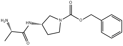 (S)-3-((S)-2-AMino-propionylaMino)-pyrrolidine-1-carboxylic acid benzyl ester Struktur