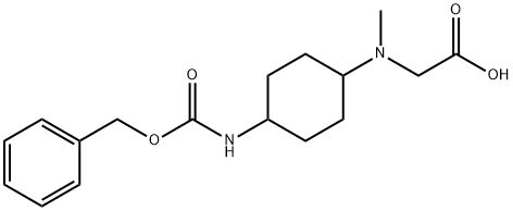 [(4-BenzyloxycarbonylaMino-cyclohexyl)-Methyl-aMino]-acetic acid Struktur