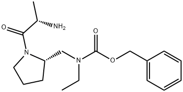 [(S)-1-((S)-2-AMino-propionyl)-pyrrolidin-2-ylMethyl]-ethyl-carbaMic acid benzyl ester Struktur