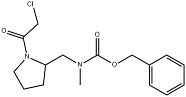 [1-(2-Chloro-acetyl)-pyrrolidin-2-ylMethyl]-Methyl-carbaMic acid benzyl ester Struktur