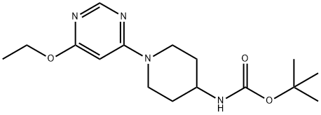 [1-(6-Ethoxy-pyriMidin-4-yl)-piperidin-4-yl]-carbaMic acid tert-butyl ester Struktur