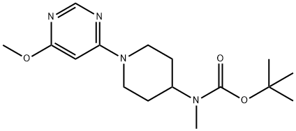 [1-(6-Methoxy-pyriMidin-4-yl)-piperidin-4-yl]-Methyl-carbaMic acid tert-butyl ester Struktur