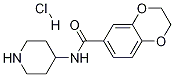 2,3-Dihydro-benzo[1,4]dioxine-6-carboxylic acid piperidin-4-ylaMide hydrochloride Struktur