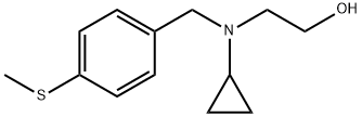 2-[Cyclopropyl-(4-Methylsulfanyl-benzyl)-aMino]-ethanol Struktur