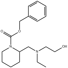 2-{[Ethyl-(2-hydroxy-ethyl)-aMino]-Methyl}-piperidine-1-carboxylic acid benzyl ester Struktur