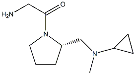 2-AMino-1-{(S)-2-[(cyclopropyl-Methyl-aMino)-Methyl]-pyrrolidin-1-yl}-ethanone Struktur