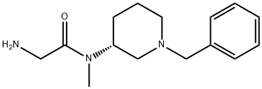 2-AMino-N-((R)-1-benzyl-piperidin-3-yl)-N-Methyl-acetaMide Struktur