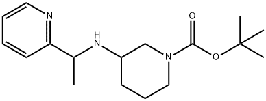 3-(1-Pyridin-2-yl-ethylaMino)-piperidine-1-carboxylic acid tert-butyl ester Struktur