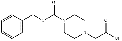 4-CarboxyMethyl-piperazine-1-carboxylic acid benzyl ester Struktur