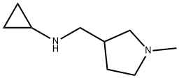 Cyclopropyl-(1-Methyl-pyrrolidin-3-ylMethyl)-aMine Struktur