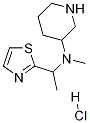 Methyl-piperidin-3-yl-(1-thiazol-2-yl-ethyl)-aMine hydrochloride Struktur