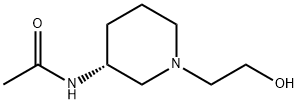 N-[(R)-1-(2-Hydroxy-ethyl)-piperidin-3-yl]-acetaMide Struktur