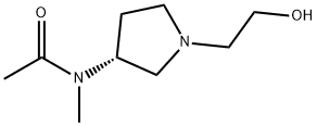 N-[(R)-1-(2-Hydroxy-ethyl)-pyrrolidin-3-yl]-N-Methyl-acetaMide Struktur