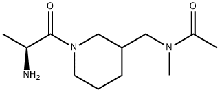 N-[1-((S)-2-AMino-propionyl)-piperidin-3-ylMethyl]-N-Methyl-acetaMide Struktur