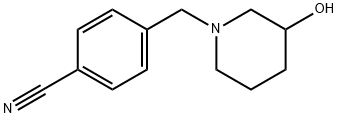 4-[(3-hydroxypiperidin-1-yl)methyl]benzonitrile Struktur