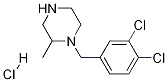 1-(3,4-Dichloro-benzyl)-2-methyl-piperazine hydrochloride Struktur