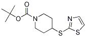 4-(Thiazol-2-ylsulfanyl)-piperidine-1-carboxylic acid tert-butyl ester Struktur