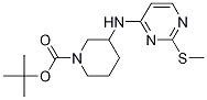 3-(2-Methylsulfanyl-pyrimidin-4-ylamino)-piperidine-1-carboxylic acid tert-butyl ester Struktur