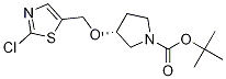 (R)-3-(2-Chloro-thiazol-5-ylmethoxy)-pyrrolidine-1-carboxylic acid tert-butyl ester Struktur