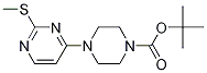 4-(2-Methylsulfanyl-pyrimidin-4-yl)-piperazine-1-carboxylic acid tert-butyl ester Struktur