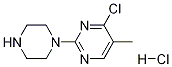 4-Chloro-5-methyl-2-piperazin-1-yl-pyrimidine hydrochloride Struktur