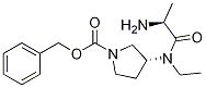 (R)-3-[((S)-2-AMino-propionyl)-ethyl-aMino]-pyrrolidine-1-carboxylic acid benzyl ester Struktur