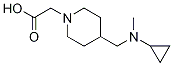 {4-[(Cyclopropyl-Methyl-aMino)-Methyl]-piperidin-1-yl}-acetic acid Struktur