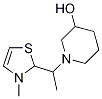 1-[1-(3-Methyl-2,3-dihydro-thiazol-2-yl)-ethyl]-piperidin-3-ol Struktur