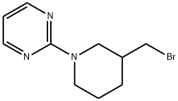 2-(3-BroMoMethyl-piperidin-1-yl)-pyriMidine Struktur