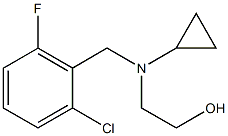 2-[(2-Chloro-6-fluoro-benzyl)-cyclopropyl-aMino]-ethanol Struktur