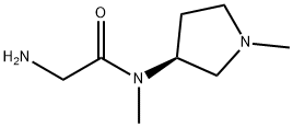 2-AMino-N-Methyl-N-((S)-1-Methyl-pyrrolidin-3-yl)-acetaMide Struktur