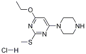 4-Ethoxy-2-Methylsulfanyl-6-piperazin-1-yl-pyriMidine hydrochloride Struktur