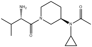 N-[(R)-1-((S)-2-AMino-3-Methyl-butyryl)-piperidin-3-yl]-N-cyclopropyl-acetaMide Struktur