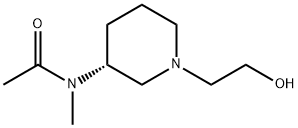 N-[(R)-1-(2-Hydroxy-ethyl)-piperidin-3-yl]-N-Methyl-acetaMide Struktur