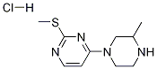 4-(3-Methyl-piperazin-1-yl)-2-methylsulfanyl-pyrimidine hydrochloride Struktur