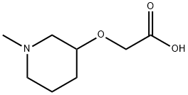 (1-Methyl-piperidin-3-yloxy)-acetic acid Struktur