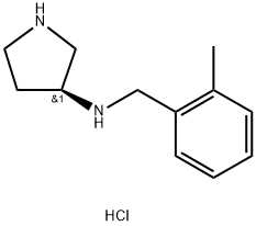 (2-Methyl-benzyl)-(S)-pyrrolidin-3-yl-aMine hydrochloride Struktur