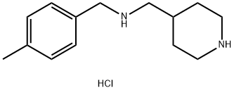 (4-Methyl-benzyl)-piperidin-4-ylMethyl-aMine hydrochloride Struktur