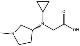 [Cyclopropyl-((R)-1-Methyl-pyrrolidin-3-yl)-aMino]-acetic acid Struktur